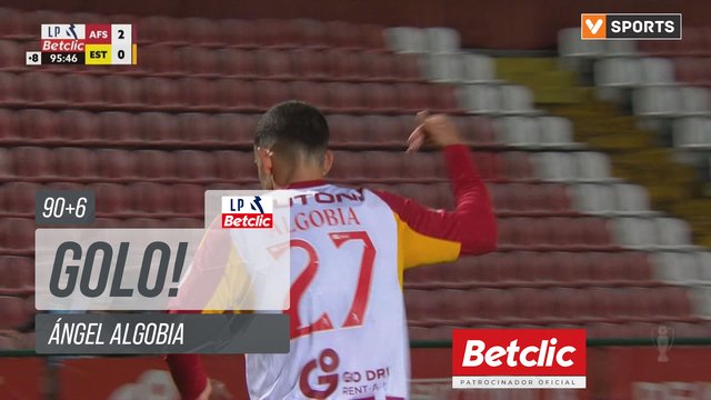 GOLO! AVS, Ángel Algobia aos 90'+6', AVS 3-0 Estoril