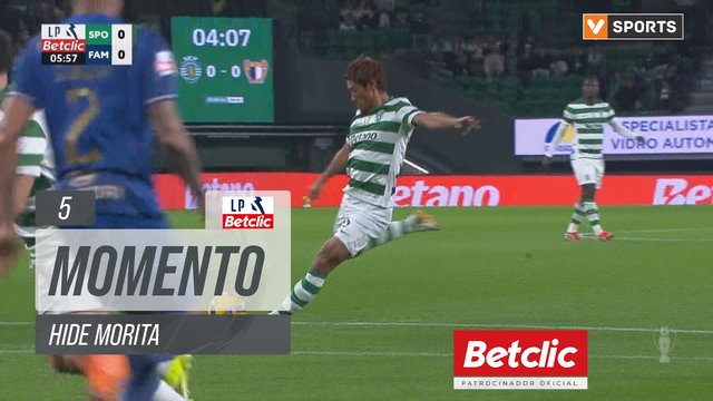 Sporting CP, Jogada, Hide Morita aos 5'
