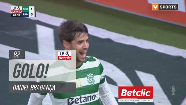 GOLO! Sporting, Daniel Bragança aos 82', Sporting 1-0 Famalicão