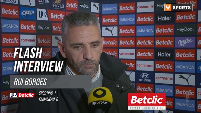 I Liga (#22) | Sporting 1-0 Famalicão: Flash Interview Rui Borges