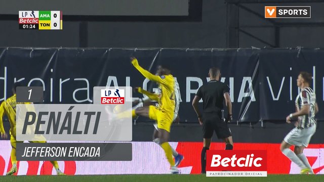 Estrela Amadora, Penálti, Jefferson Encada aos 1'