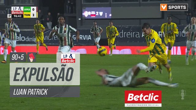 Estrela Amadora, Expulsão, Luan Patrick aos 90'+5'