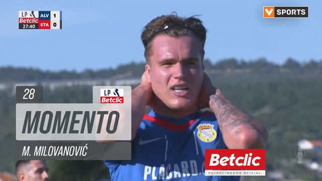 Alverca, Jogada, M. Milovanović aos 28'