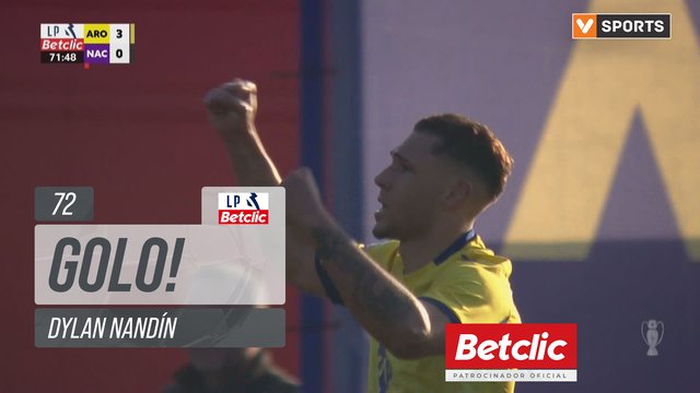 GOLO! Arouca, Dylan Nandín aos 72', Arouca 3-0 Nacional