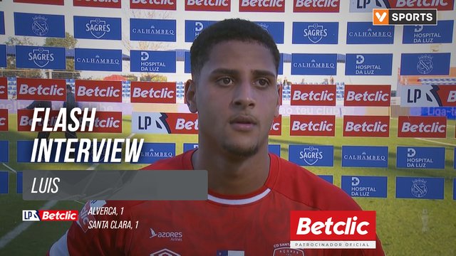 I Liga (#23) | Alverca 1-1 Santa Clara: Flash Interview Luis