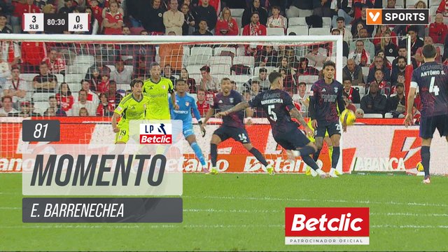Benfica, Jogada, E. Barrenechea aos 81