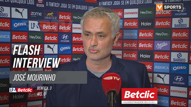 I Liga (#23) | Benfica 3-0  AFS: Flash Interview José Mourinho
