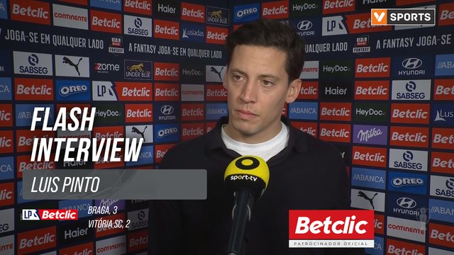 I Liga (#23) | Braga 3-2 Vitória SC: Flash Interview Luis Pinto