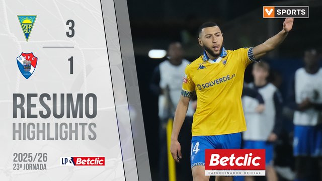 Liga Portugal Betclic (23ªJ): Resumo Estoril Praia 3-1 Gil Vicente FC