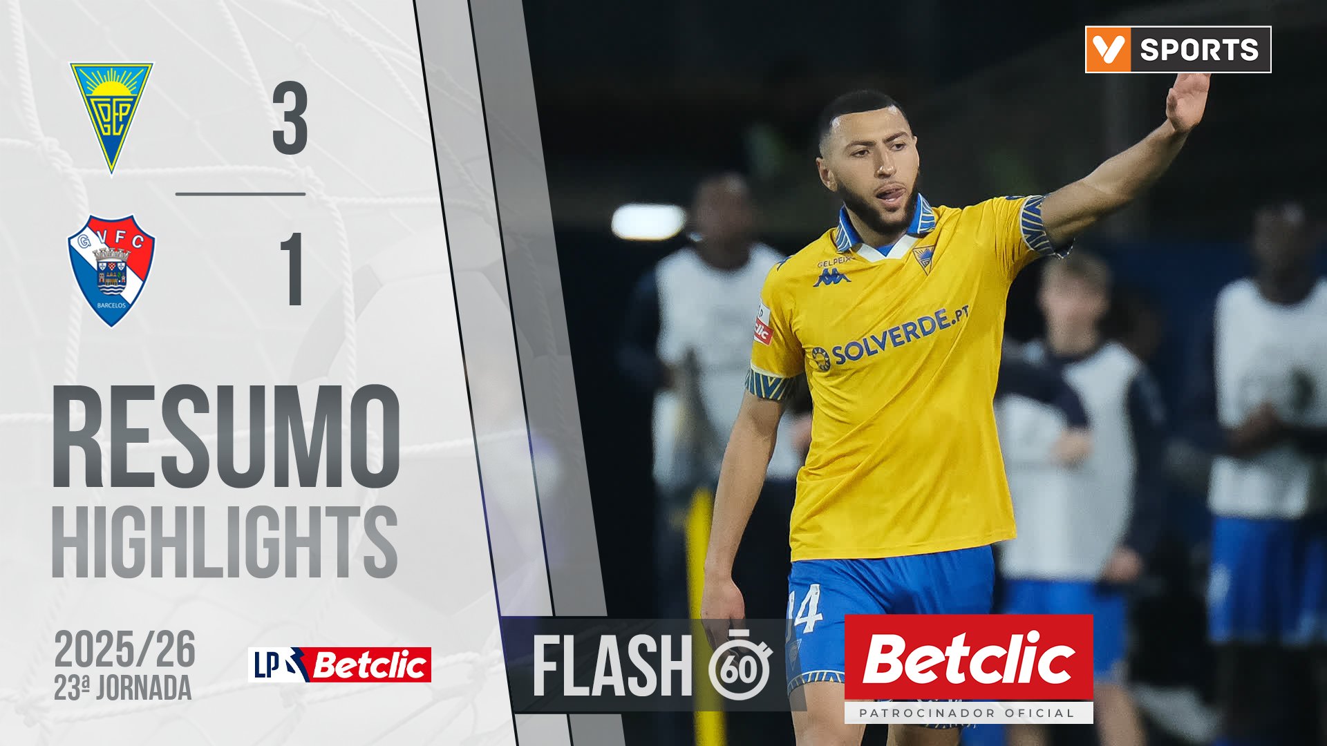 Liga Portugal Betclic (23ªJ): Resumo Flash Estoril 3-1 Gil Vicente