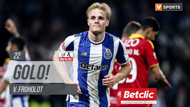 GOLO! FC Porto, V. Froholdt aos 22', FC Porto 1-0 Rio Ave FC