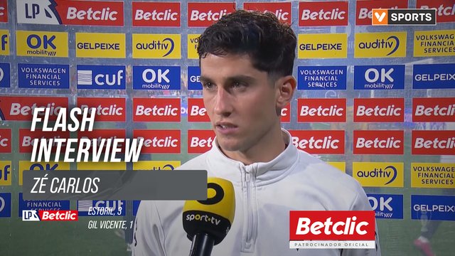 I Liga (#23) | Estoril 3-1 Gil Vicente: Flash Interview Zé Carlos