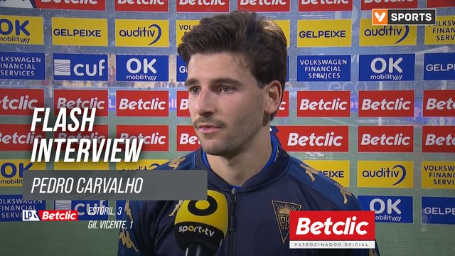 I Liga (#23) | Estoril 3-1 Gil Vicente: Flash Interview Pedro Carvalho