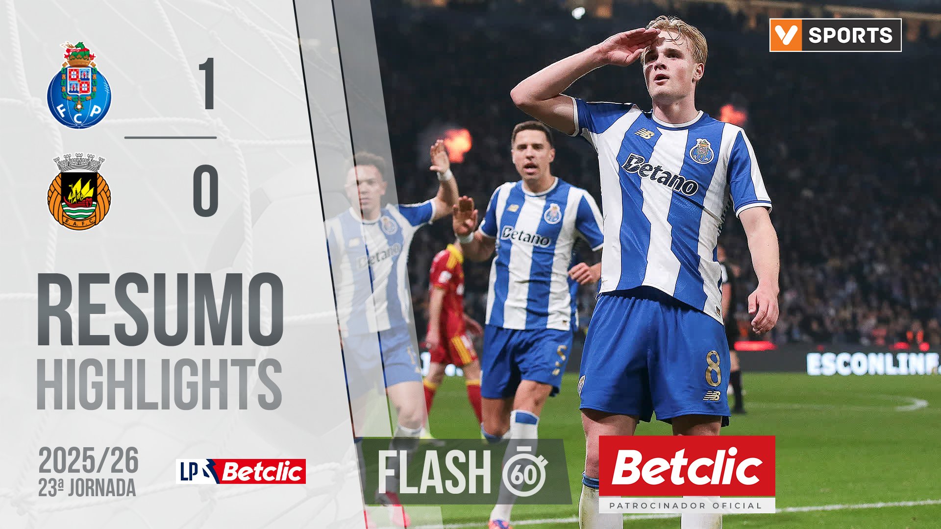Liga Portugal Betclic (23ªJ): Resumo Flash FC Porto 1-0 Rio Ave