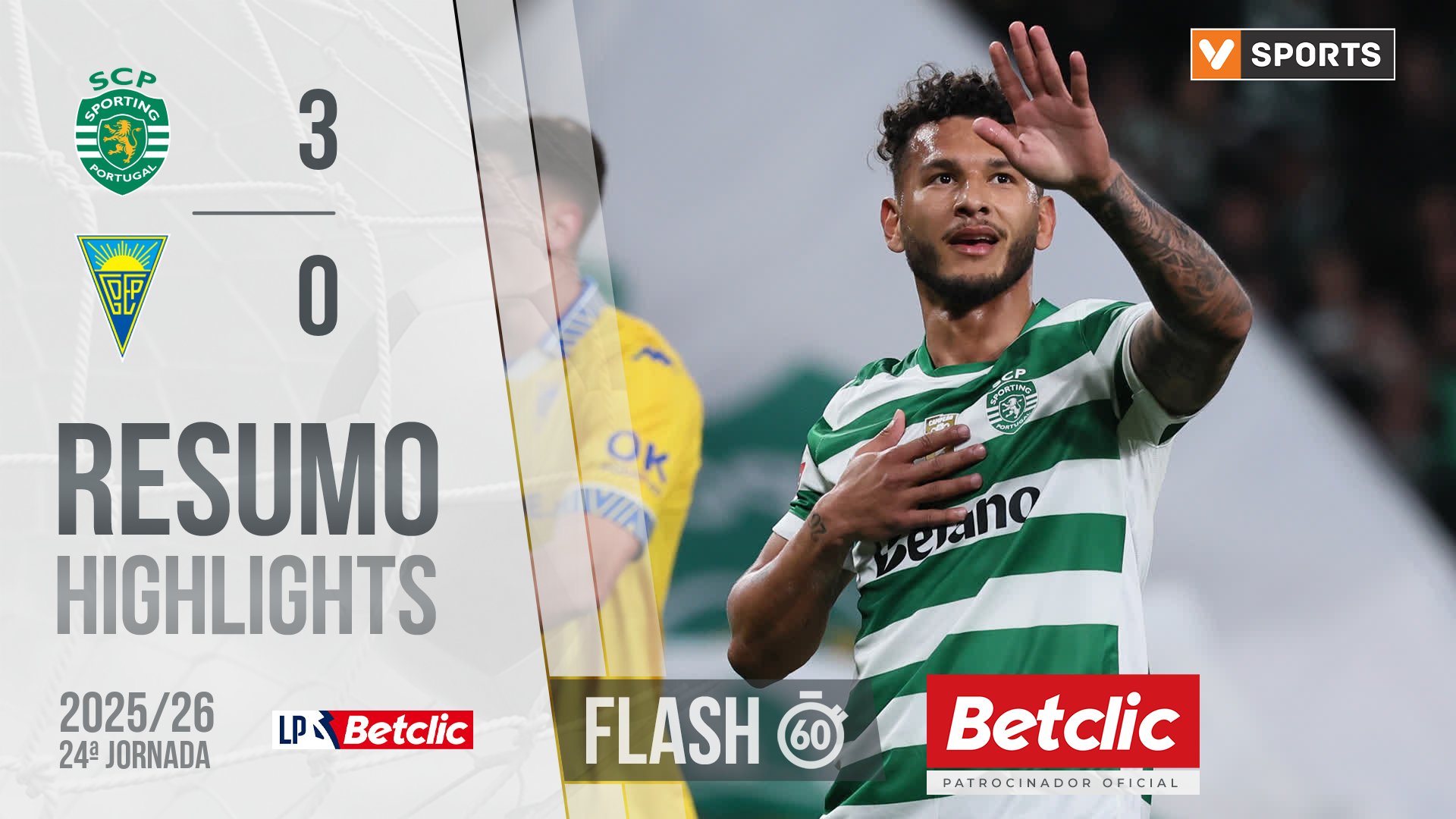 I Liga (24ªJ): Resumo Flash Sporting 3-0 Estoril