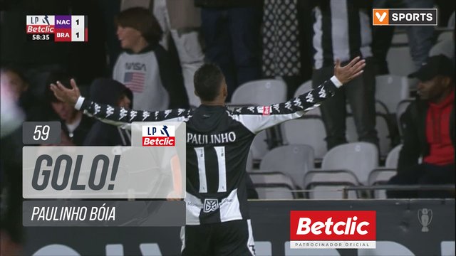GOLO! Nacional, Paulinho Bóia aos 59', Nacional 1-1 Braga