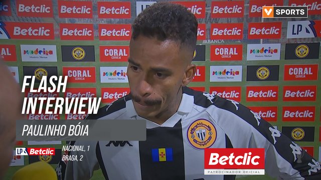 I Liga (#24) | Nacional 1-2 Braga: Flash Interview Paulinho Bóia
