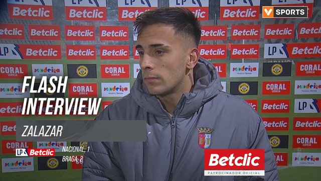 I Liga (#24) | Nacional 1-2 Braga: Flash Interview Zalazar