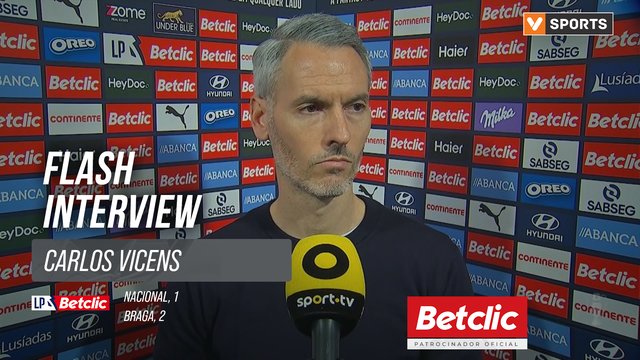 I Liga (#24) | Nacional 1-2 Braga: Flash Interview Carlos Vicens