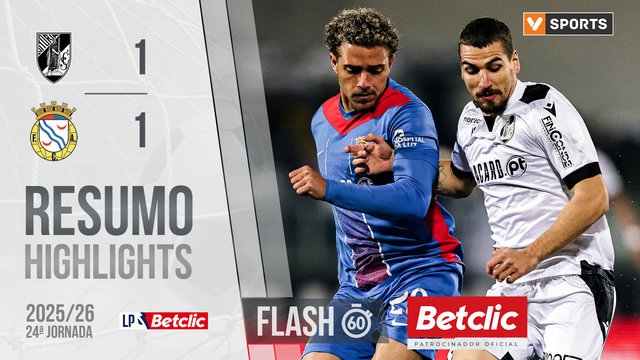 Liga Portugal Betclic (24ªJ): Resumo Flash Vitória SC 1-1 Alverca