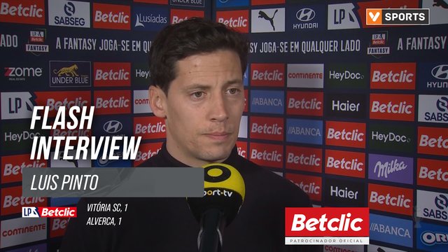 I Liga (#24) | Vitória SC 1-1 Alverca: Flash Interview Luis Pinto