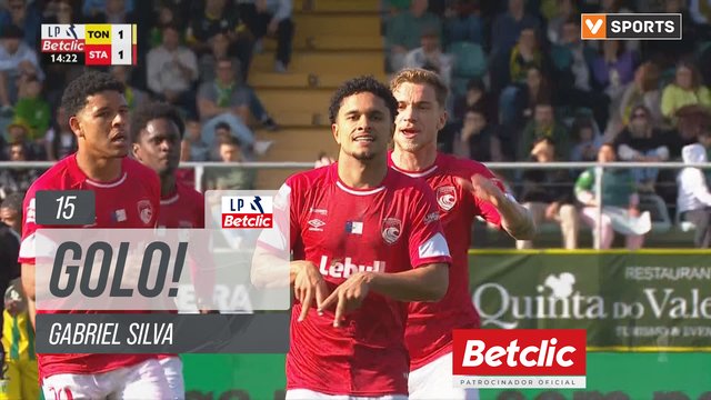 GOLO! Santa Clara, Gabriel Silva aos 15', Tondela 1-1 Santa Clara