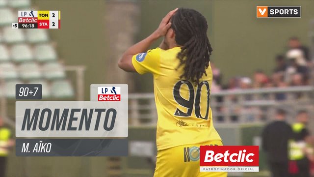 Tondela, Jogada, M. Aïko aos 90'+7'