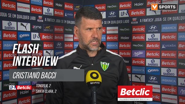 I Liga (#24) | Tondela 2-2 Santa Clara: Flash Interview Cristiano Bacci