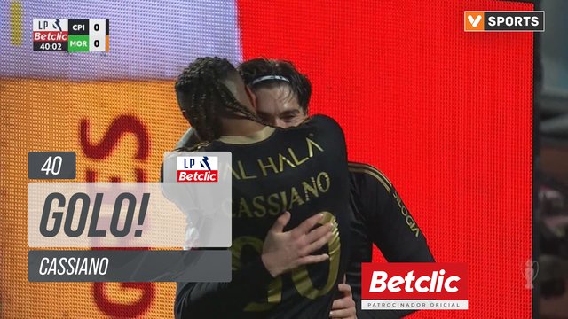GOLO! Casa Pia, Cassiano aos 40', Casa Pia 1-0 Moreirense