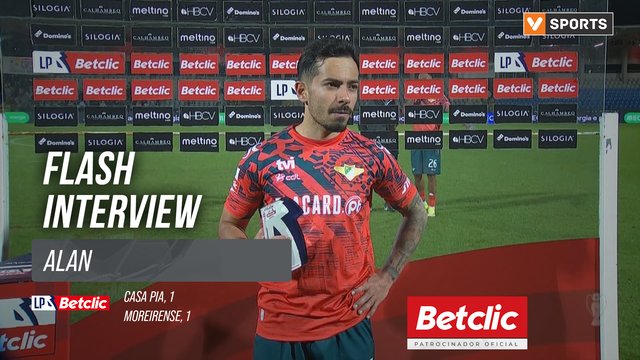 I Liga (#24) | Casa Pia 1-1 Moreirense: Flash Interview Alan