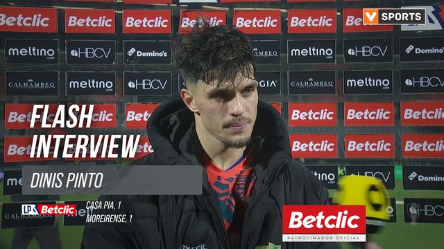 I Liga (#24) | Casa Pia 1-1 Moreirense: Flash Interview Dinis Pinto