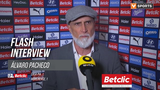 I Liga (#24) | Casa Pia 1-1 Moreirense: Flash Interview Álvaro Pacheco