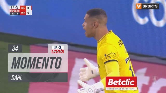 Benfica, Jogada, Dahl aos 34'