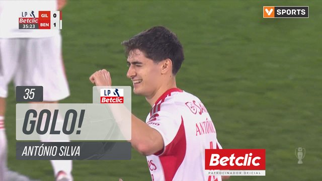 GOLO! Benfica, António Silva aos 35', Gil Vicente 0-1 Benfica