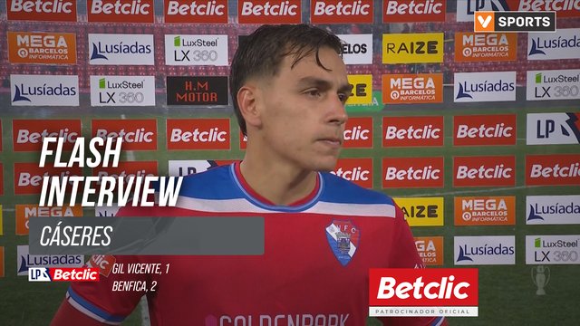 I Liga (#24) | Gil Vicente 1-2 Benfica: Flash Interview Cáseres