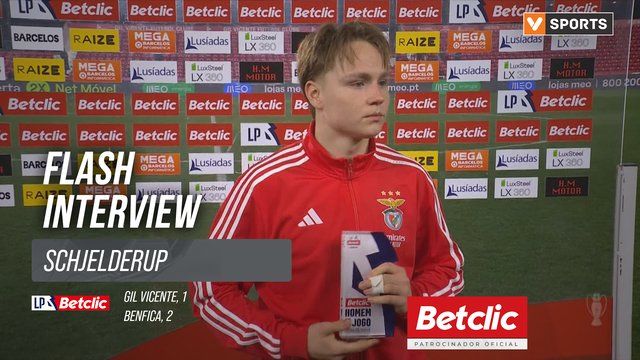 I Liga (#24) | Gil Vicente 1-2 Benfica: Flash Interview Schjelderup