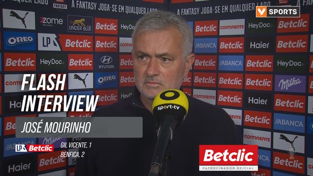 I Liga (#24) | Gil Vicente 1-2 Benfica: Flash Interview José Mourinho
