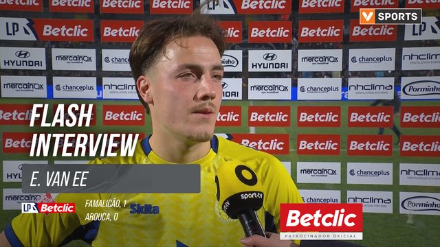 I Liga (#25) | Famalicão 1-0 Arouca: Flash Interview E. van Ee