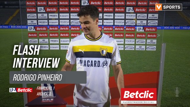 I Liga (#25) | Famalicão 1-0 Arouca: Flash Interview Rodrigo Pinheiro