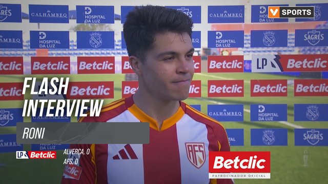 I Liga (#25) | Alverca 0-0 AFS: Flash Interview Roni