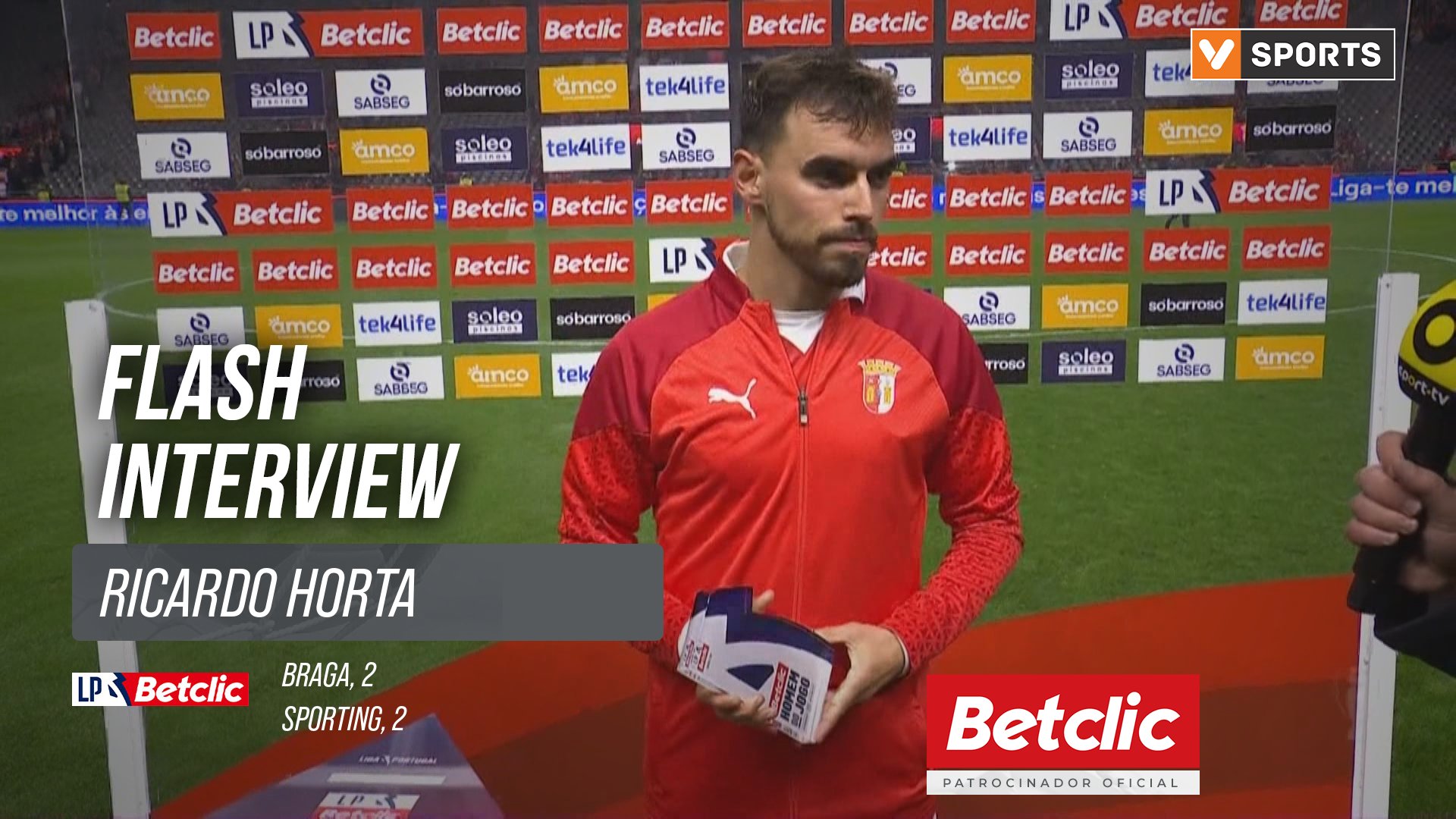 I Liga (#25) | Braga  2-2 Sporting: Flash Interview Ricardo Horta
