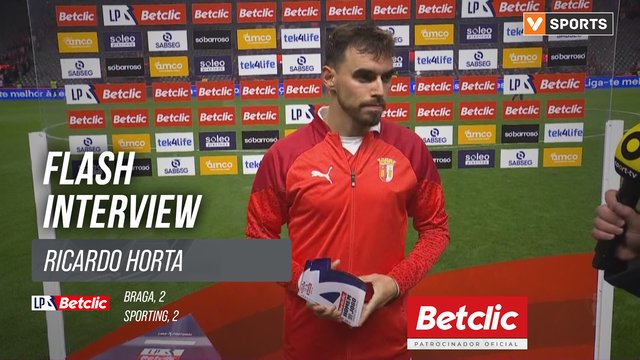 I Liga (#25) | Braga  2-2 Sporting: Flash Interview Ricardo Horta
