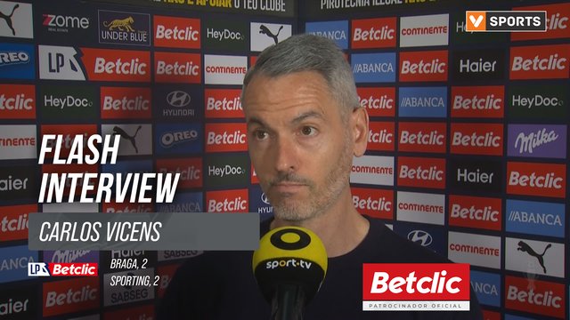 I Liga (#25) | Braga 2-2 Sporting: Flash Interview Carlos Vicens