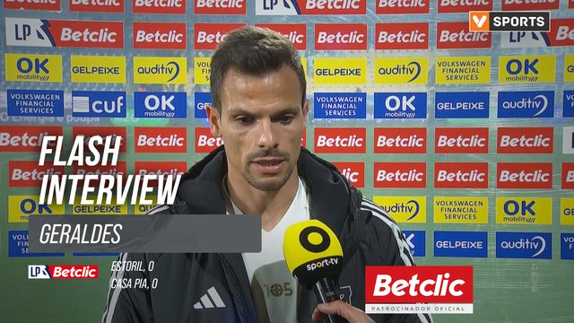 I Liga (#25) | Estoril 0-0 Casa Pia: Flash Interview Geraldes