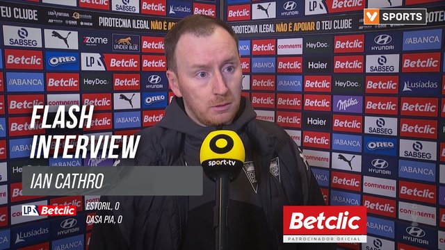 I Liga (#25) | Estoril 0-0 Casa Pia: Flash Interview Ian Cathro