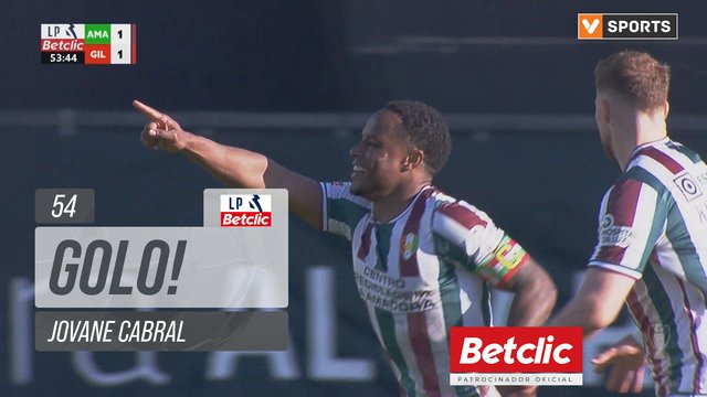 GOLO! Estrela Amadora, Jovane Cabral aos 54', Estrela Amadora 1-1 Gil Vicente