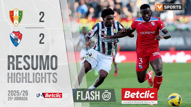 Liga Portugal Betclic (25ªJ): Resumo Flash Estrela Amadora 2-2 Gil Vicente