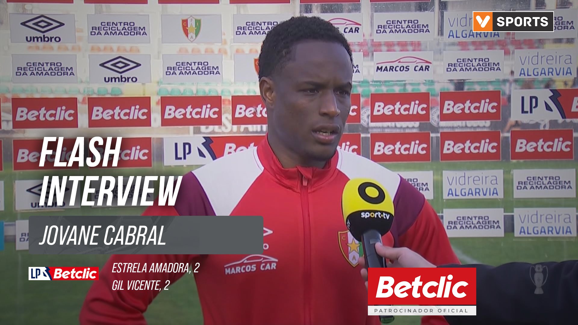 I Liga (#25) | Estrela Amadora 2-2 Gil Vicente: Flash Interview Jovane Cabral