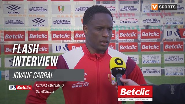 I Liga (#25) | Estrela Amadora 2-2 Gil Vicente: Flash Interview Jovane Cabral
