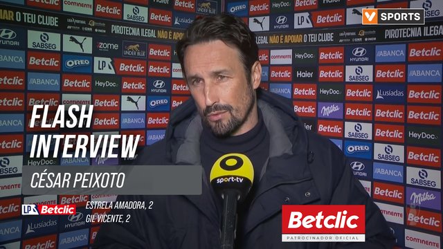 I Liga (#25) | Estrela Amadora 2-2 Gil Vicente: Flash Interview César Peixoto